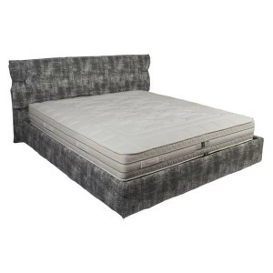 Кровать двуспальная 180х200 серая из велюра Fellow DORELAN LIFESTYLE 011642 Серый