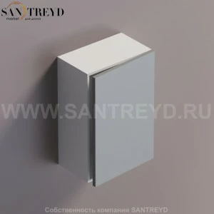 FLAT V Подвесной шкаф с петлями слева. Отделка: белая краска и серая краска. AFXMO236042ZG