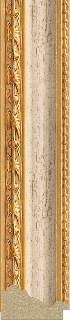 BY 3301 Зеркало в багетной раме - версаль кракелюр 64 mm EVOFORM Definite - Вид №3