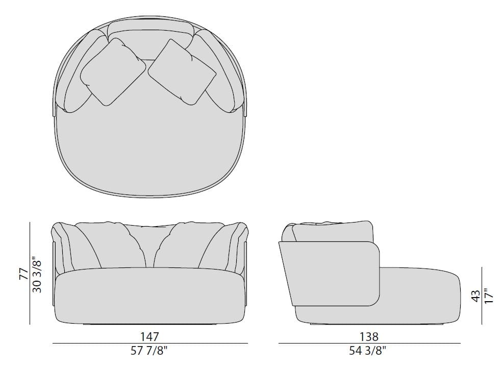 Ткань диван Porada двадцать четыре ARCH-00141972 - Вид №12