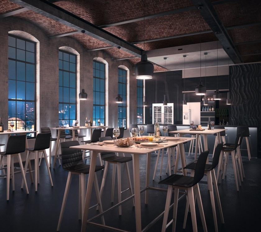 Brunner Прямоугольный деревянный высокий стол Fina sun-id-1480335 - Вид №1