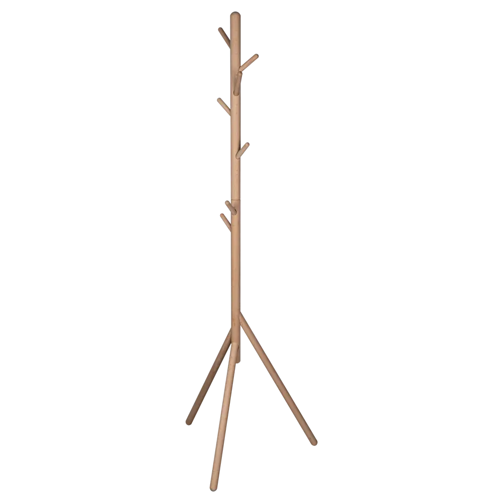 Вешалка напольная Naturo Wood 48.5x170x56.9 см KONSENSA дерево цвет бежевый STLM-2095122