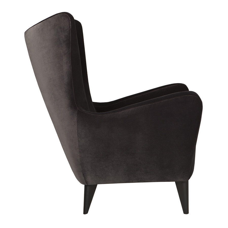 Кресло ELSA черное бархат Sits S1164 - Вид №2