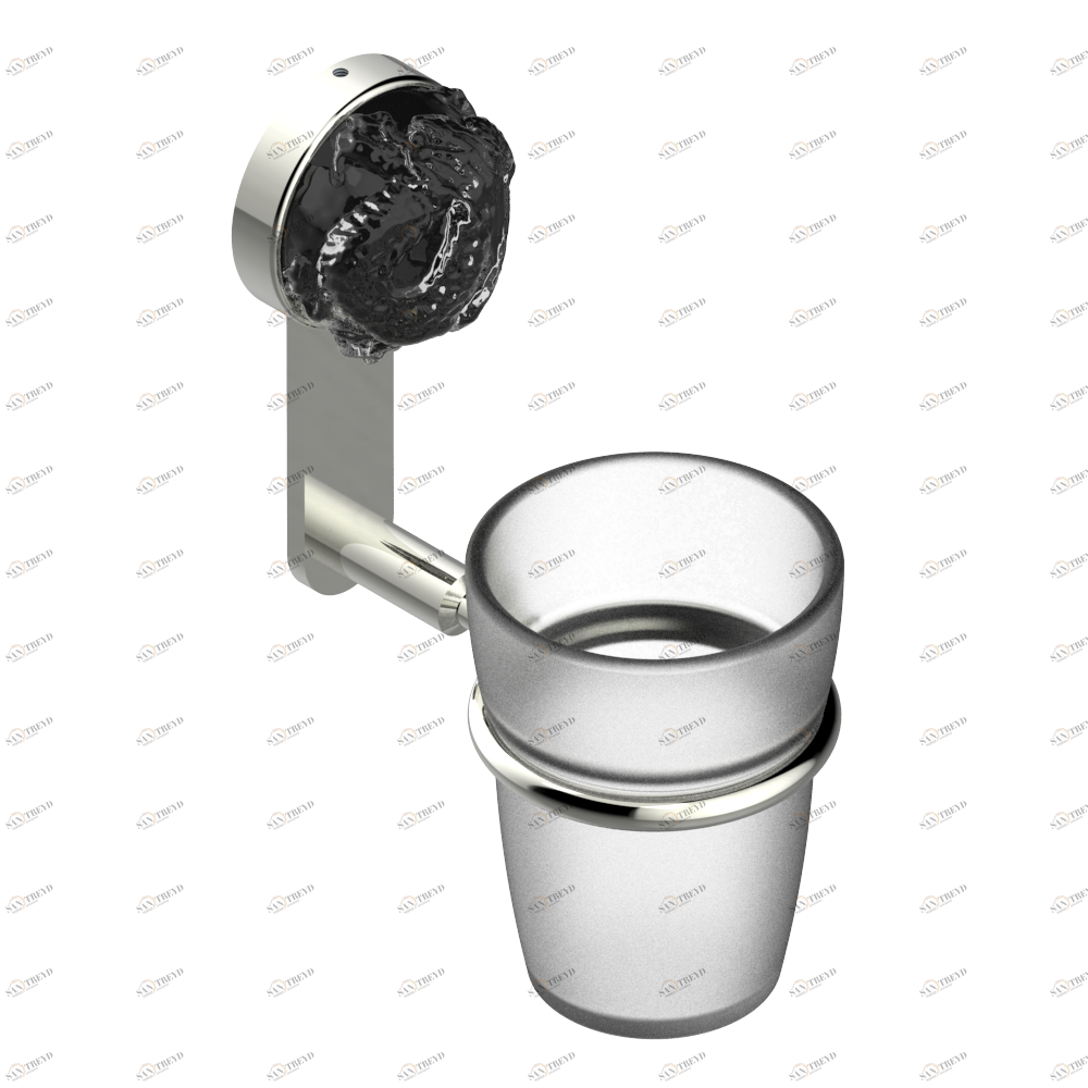 U5G-536 Стакан настенный для зубных щёток Thg-paris Moon Dragon Покрытие PVD матовый никель U5G-536 CAT.F