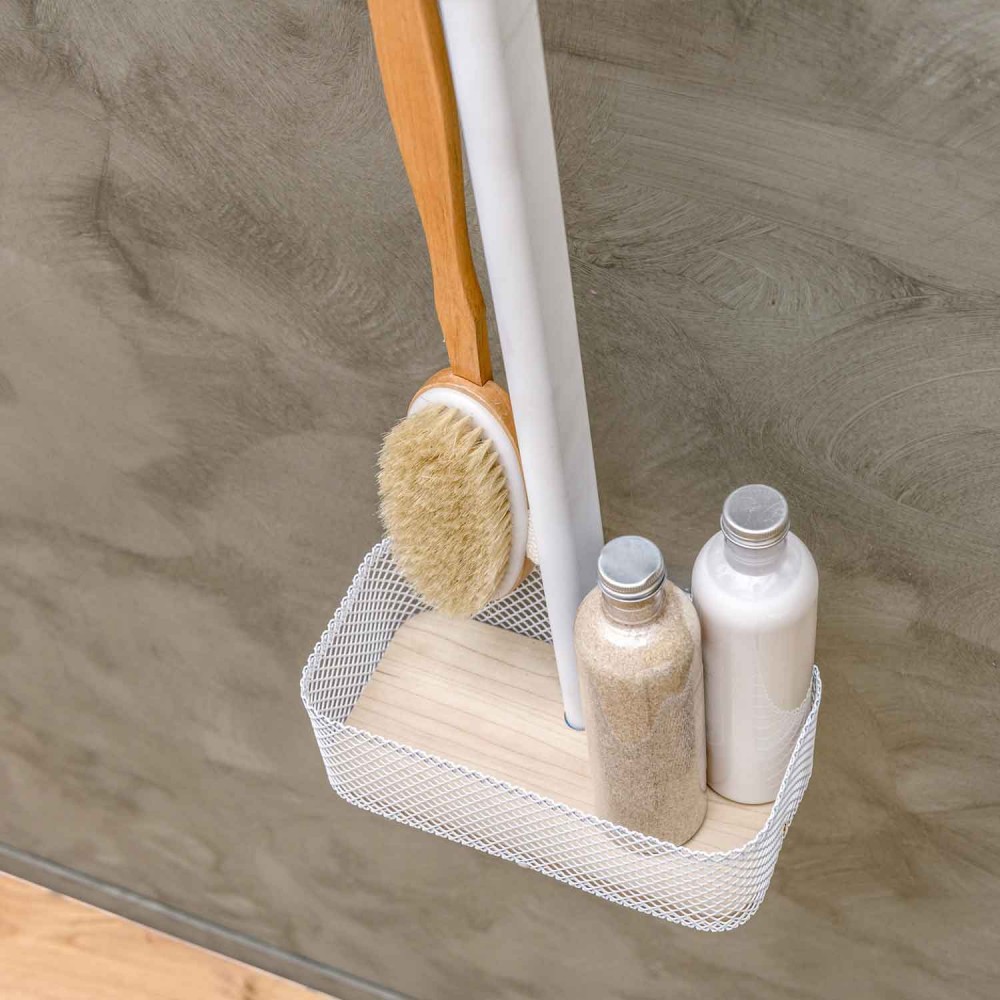 EVBAPK6BEVER Life Design Настенный органайзер с вешалкой и полкой - Prop  Непрозрачный белый  - Вид №3