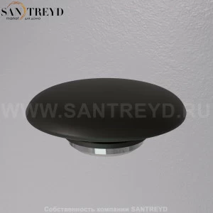 A038VX.105 Донный клапан с керамической накладкой с функцией Click-clack A. e. T. Italia RICAMBI Черный матовый