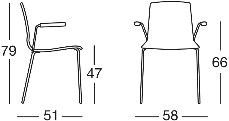 SCAB DESIGN Стул складной с подлокотниками Alice sun-id-1350891 - Вид №2
