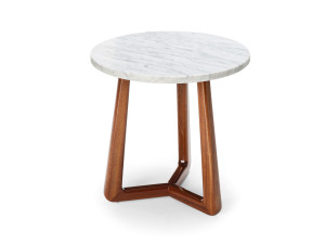 Круглый журнальный столик из каррарского мрамора