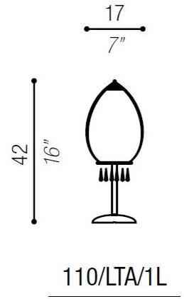 Aiardini Настольная лампа из дутого стекла Tango sun-id-1443995 - Вид №2