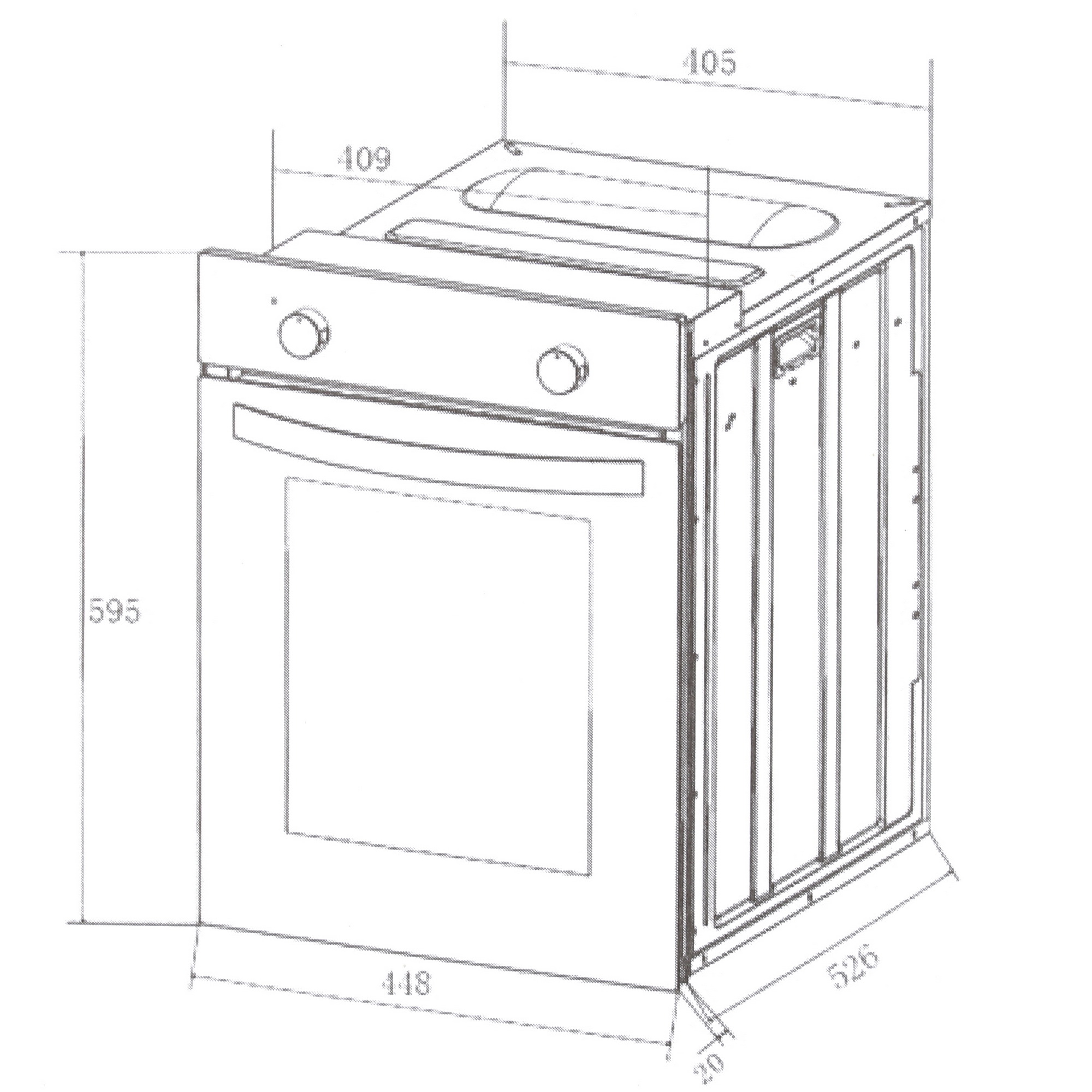 8160926 Электрический духовой шкаф HOMSair OEF451WH белый STDN-0017761 - Вид №9