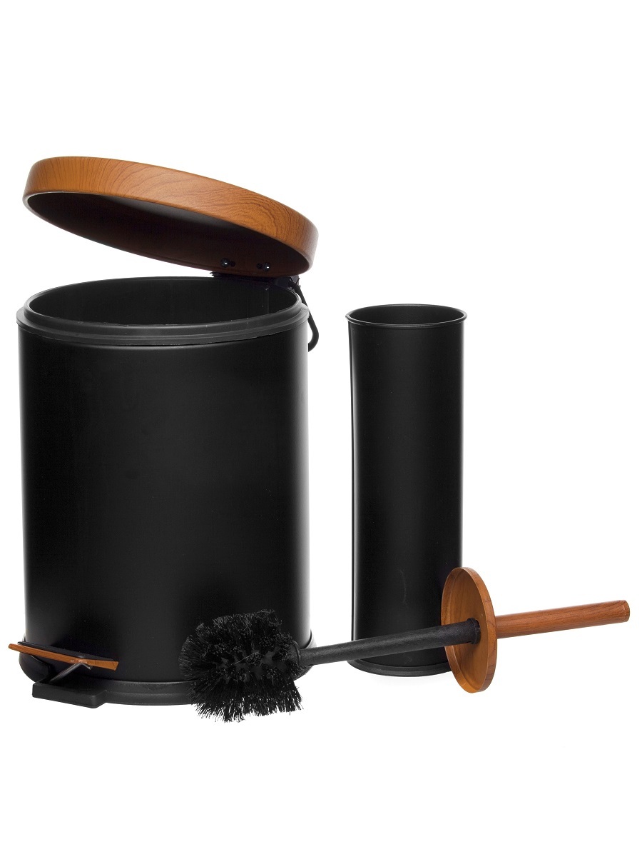 Набор аксессуаров для ванны Aquila Wood 2Set Black NAVAKO 11087 - Вид №1