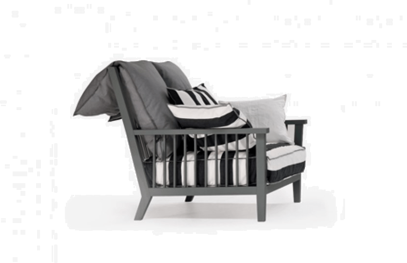 Gervasoni Кресло из ткани с подлокотниками Gray sun-id-1351211 - Вид №1