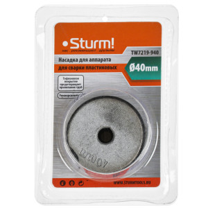 Насадка для аппарата сварки пластиковых труб Sturm! TW7219-940 [, насадки - 40 мм] 5309885