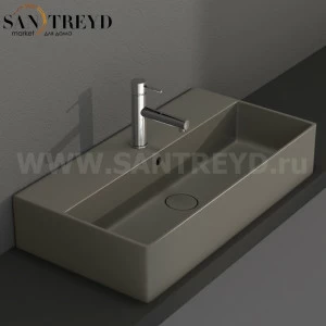 IN072FE Подвесная раковина настенная прямоугольная Ceramica Globo T-EDGE