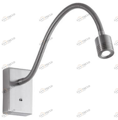 Terzo Light Светодиодная лампа для чтения из стали с гибким кронштейном  V40806 