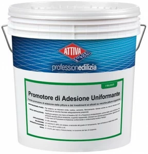 ATTIVA Грунтовка с усилителем адгезии для красок и силикатных покрытий на старых органических красках Fondi ed impregnanti