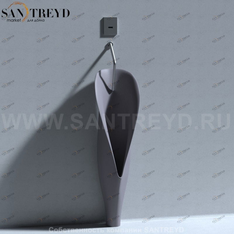 473089 Настенный писсуар, уринал с мушкой Kerasan Artwork