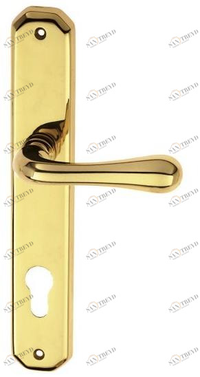 Pasini Ручка из латуни на пластине с накладкой  1330 