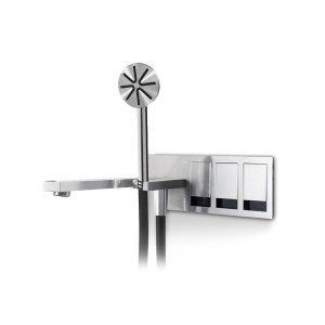 Набор для ванны/душа со смесителем, двухходовым переключателем, изливом и душевой ручкой. TEK222 linki