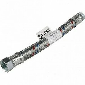 Гибкая подводка для воды НР 3/4 х ВР 3/4 STOUT - 300 мм