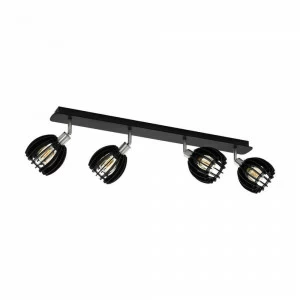 Спот потолочный черный с 4 плафонами Eglo Cossano-Spot 98161 EGLO COSSANO-SPOT 00-3891921 Черный
