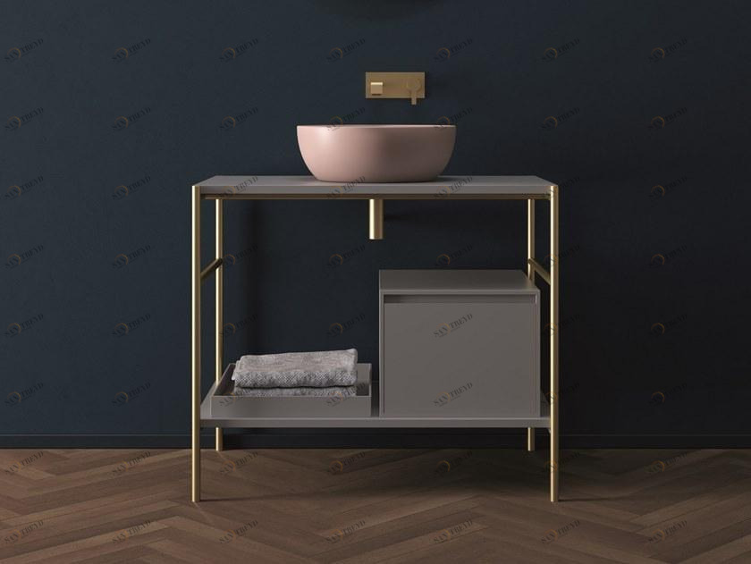 Nic Модульная напольная тумба под умывальник с ящиками Velo sun-id-1387581