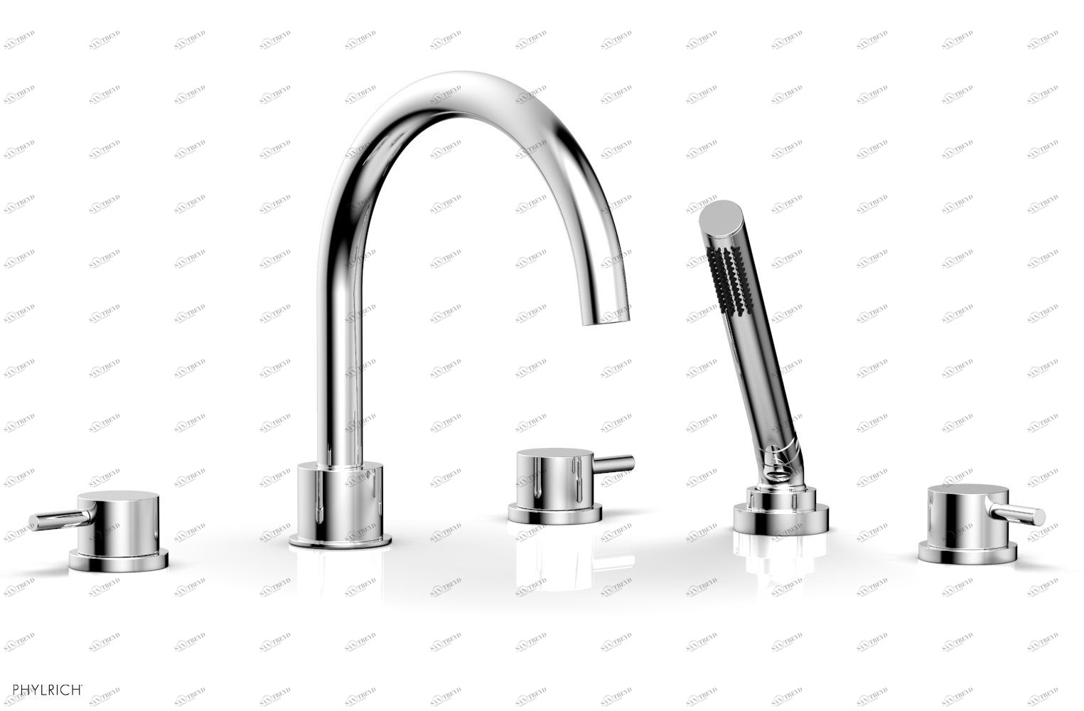 Смеситель для ванны BASIC II Phylrich  230-51-026 Хромированный 