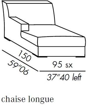 Meridiani Мягкая кушетка из ткани James sun-id-1399893 - Вид №2