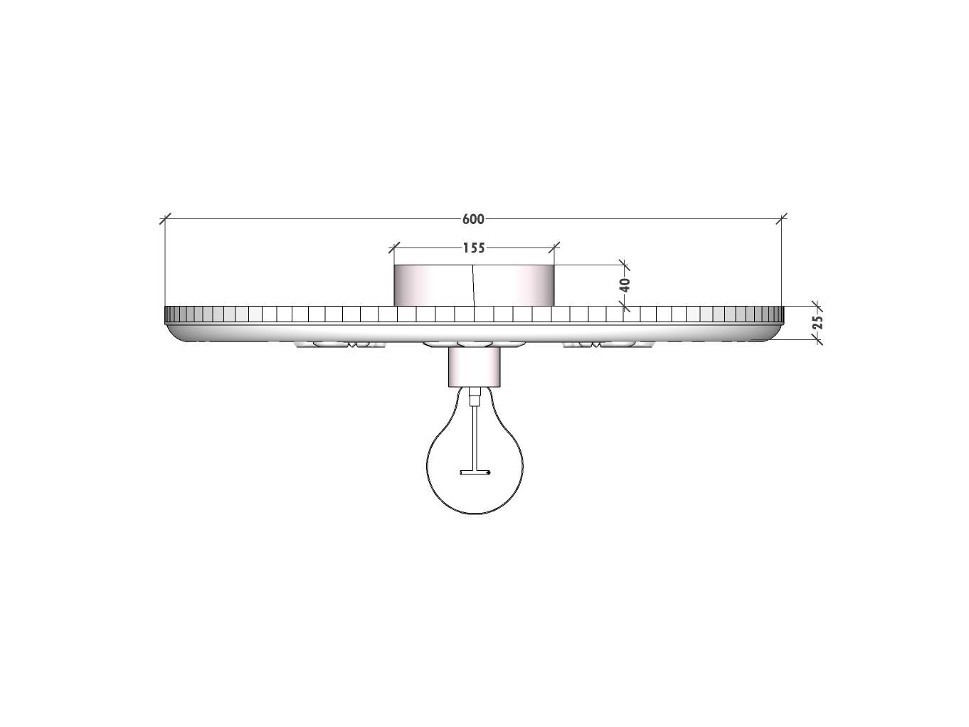 Потолочный светильник ручной работы из гипса RADAR INTERIOR Haussman ARCH-00063921 - Вид №6