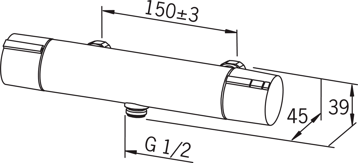 Oras 2870 Смеситель для душа 2870 Cubista Хром  - Вид №3