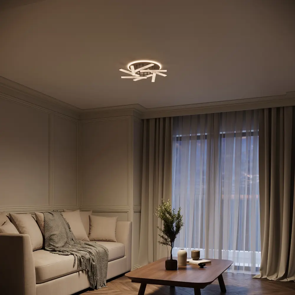 Люстра потолочная De City Оскар 8x10 Вт+22 Вт RGB LED 220 В с пультом управления 88038422 STLM-2001293  - Вид №14
