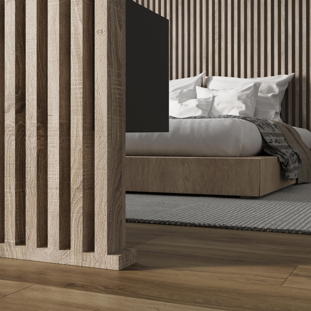 Интерьерная рейка МДФ STELLA Ривьера Дуб Винтаж 40*30*2700 (уп.4 шт.) Standart STSR-854 - Вид №7