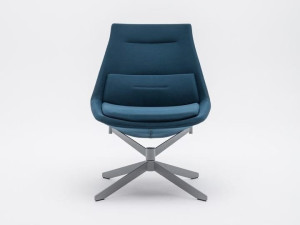 Тканевое вращающееся кресло