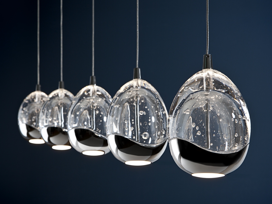 076817 Подвесной светильник LED 5L хром Schuller Rocio  - Вид №1