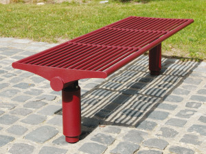 Скамья из нержавеющей стали без спинки