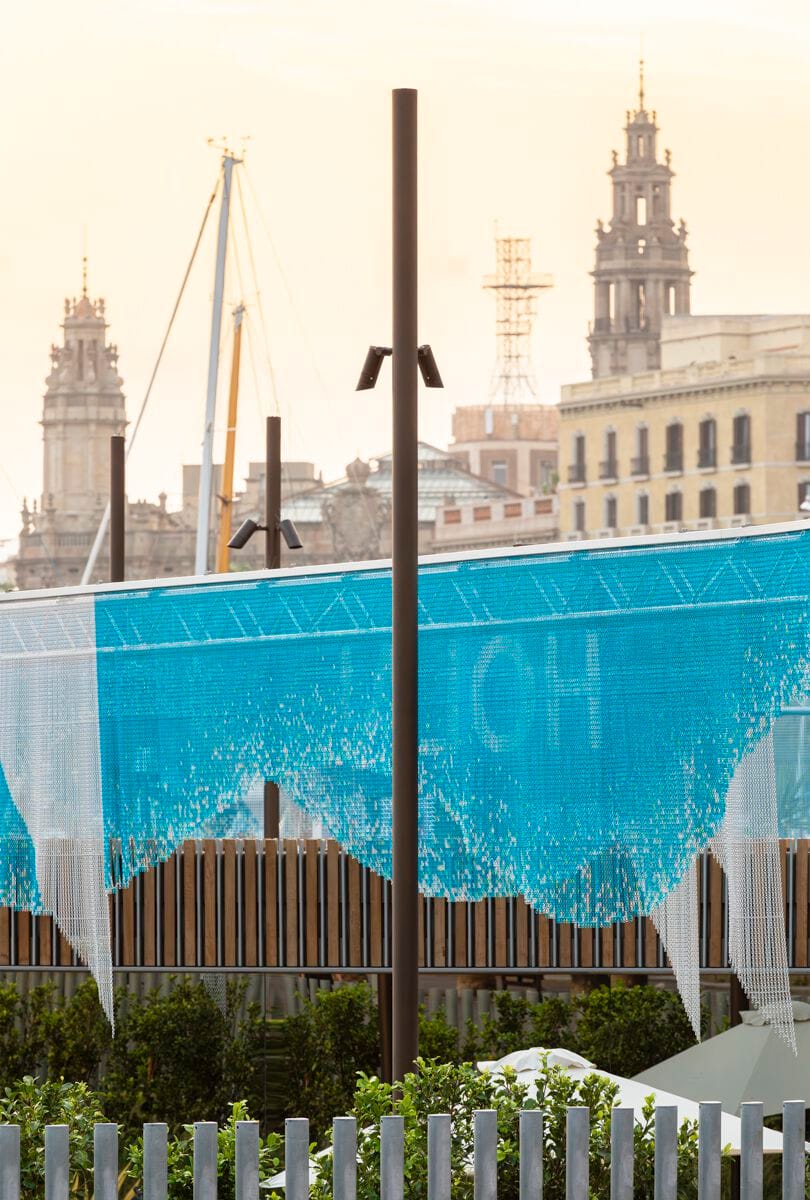 Фасадные ограждения из алюминиевых цепей Kriskadecor CLADDING MARINA PORT VELL ARCH-00027324 - Вид №1