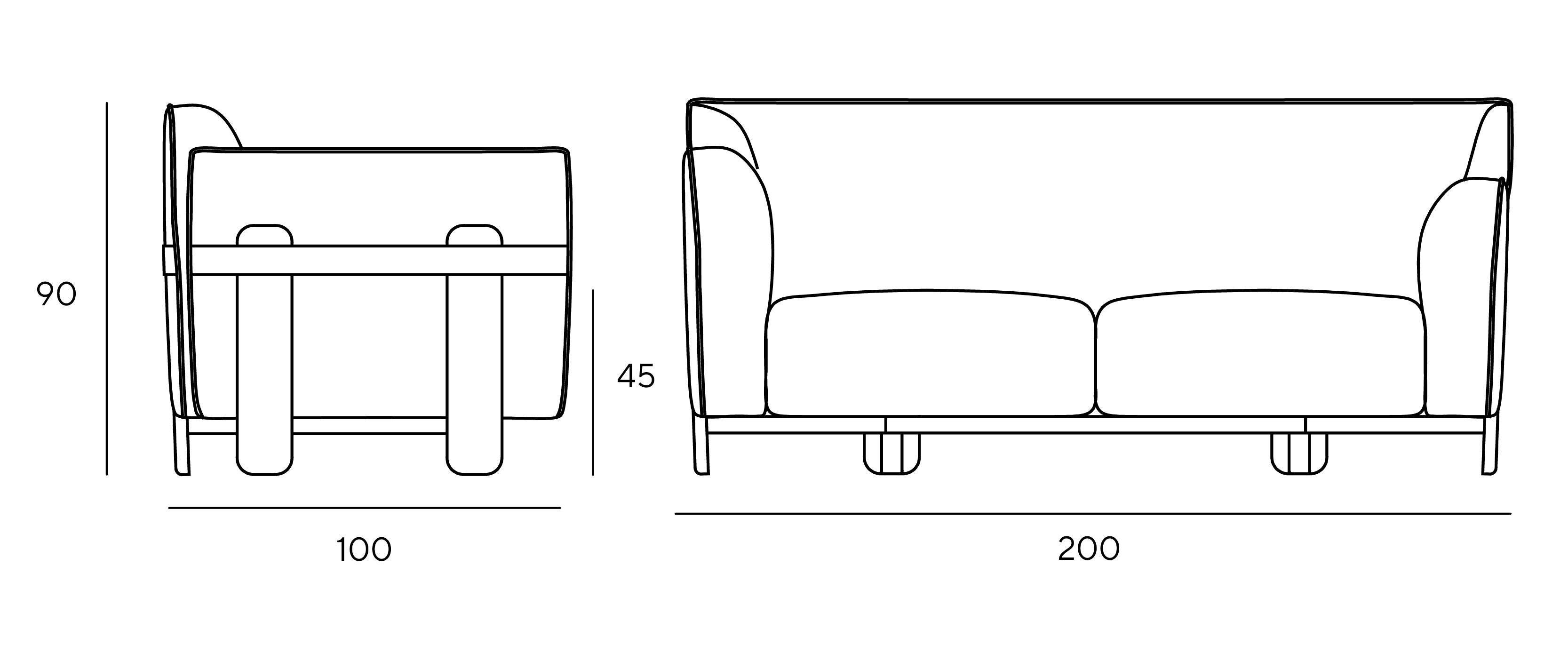 Съемный диван из ткани Innova Imbottiti IN THE CLOUDS ARCH-00062696 - Вид №5
