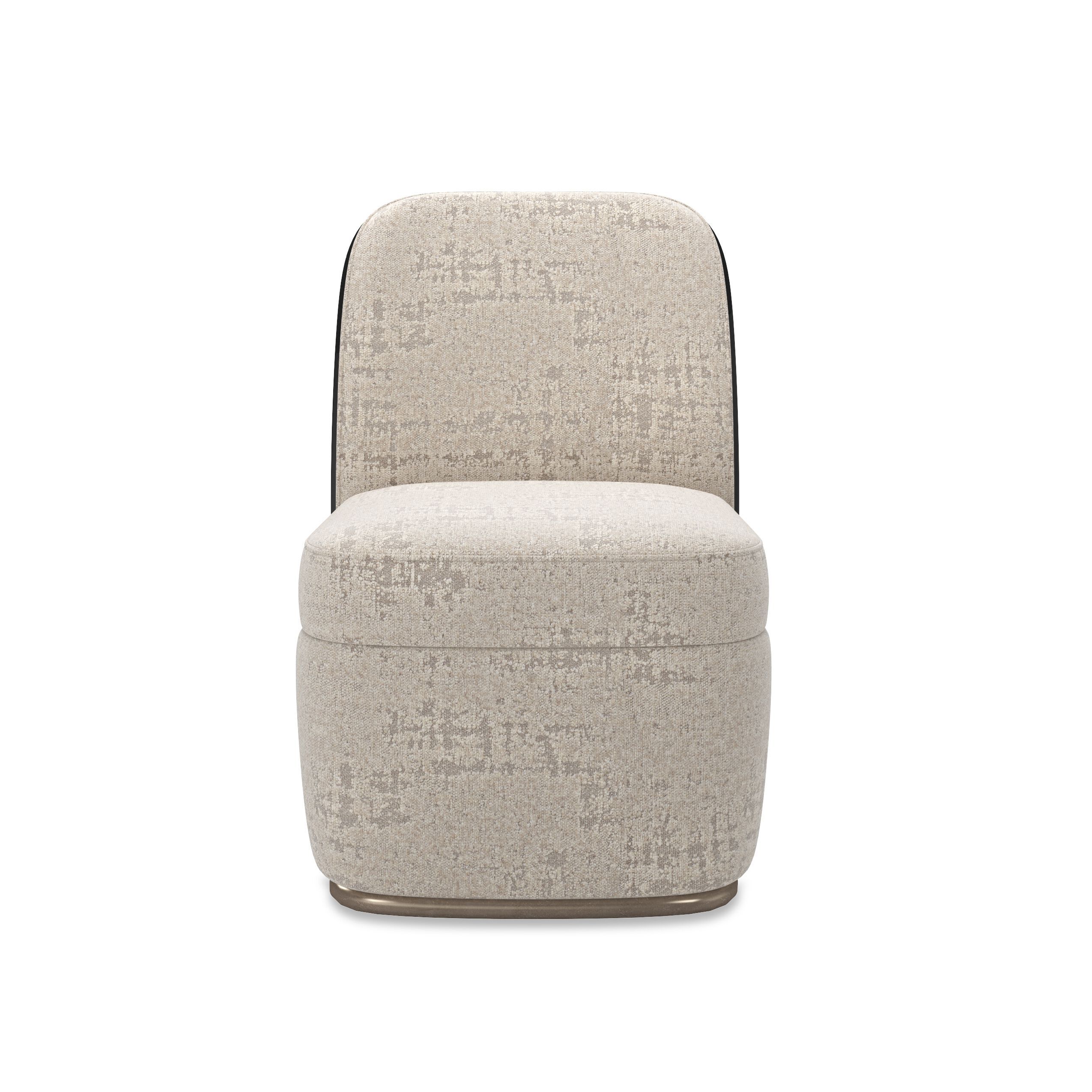 Мягкий тканевый стул с колесами Caracole кабошон ARCH-00006858 - Вид №2