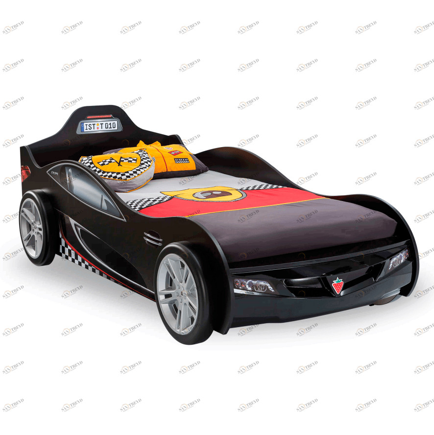 Кровать-машина 90х190 см черная Coupe CILEK  00-3832324 Черный Santreyd 