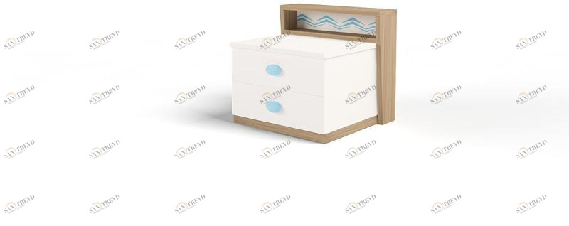 Тумба прикроватная ABC-KING MIX OCEAN (голубой) 4631147962072