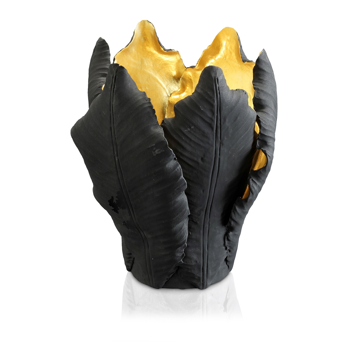 300050,93 ABHIKA ПОДСВЕЧНИК ТЮЛЬПАН BLACK/GOLD 300050.93 - Вид №2