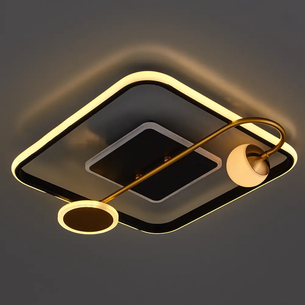 Люстра потолочная Jlight Viana 5648/80C LED цвет черный/золото 84315604 STLM-2103276  - Вид №1