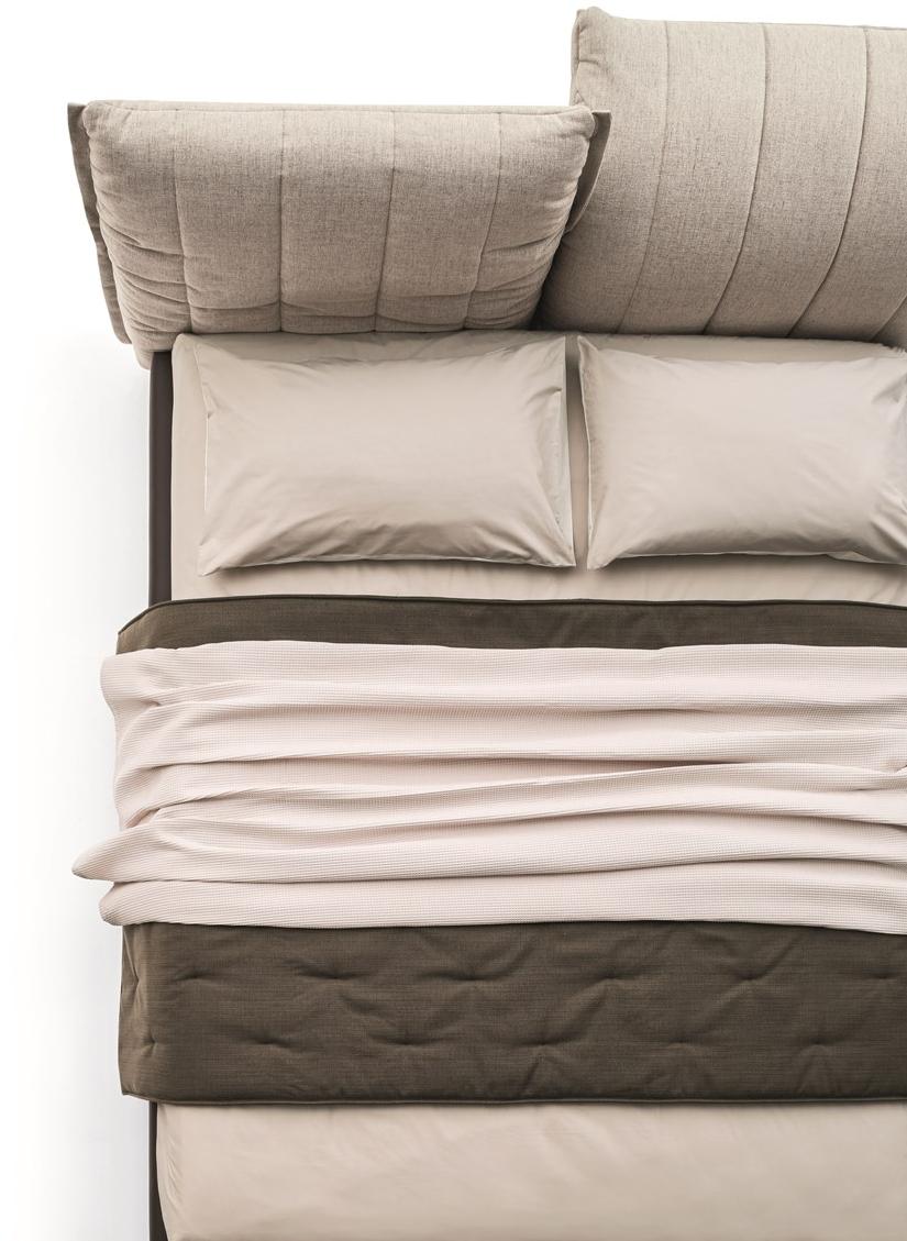 Ditre Italia Кровать из кожи и ткани с высоким изголовьем On line sun-id-1475299 - Вид №2