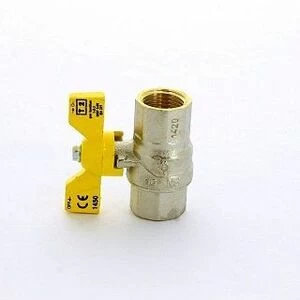 Кран шаровый FIV для газа 3/4'' ВВ FUTURGAS бабочка