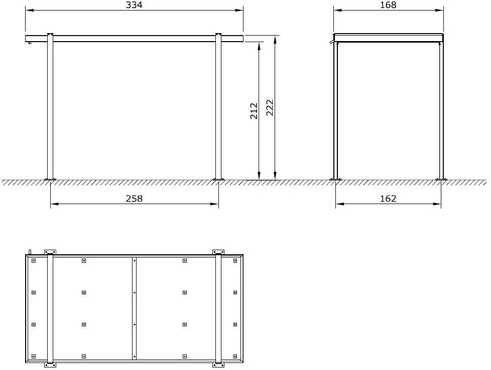 Euroform W Металлический навес для автобусной остановки  800  - Вид №5