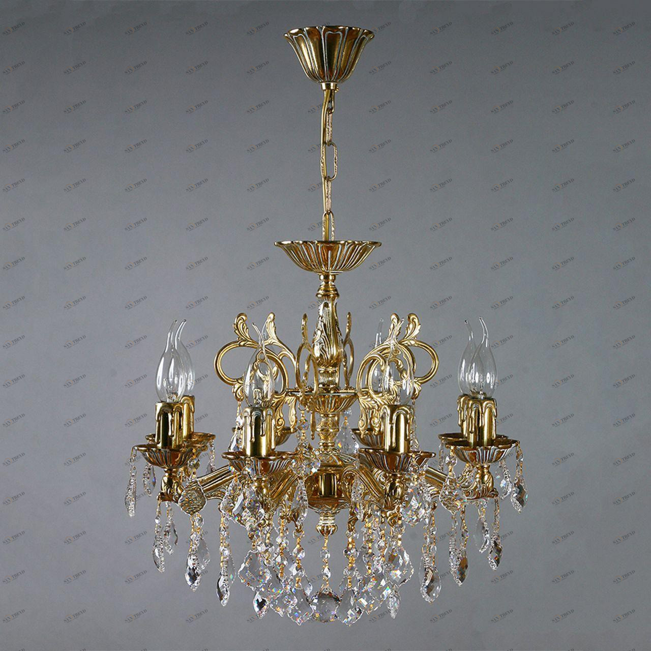 Подвесная люстра Ambiente Leon 2128/8 WP New Leaf AMBIENTE ДИЗАЙНЕРСКИЕ, LEON 181588 Бронза 