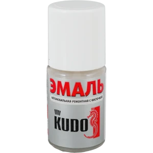 Эмаль автомобильная Kudo с кисточкой цвет Audi Ibis белый 15Мл