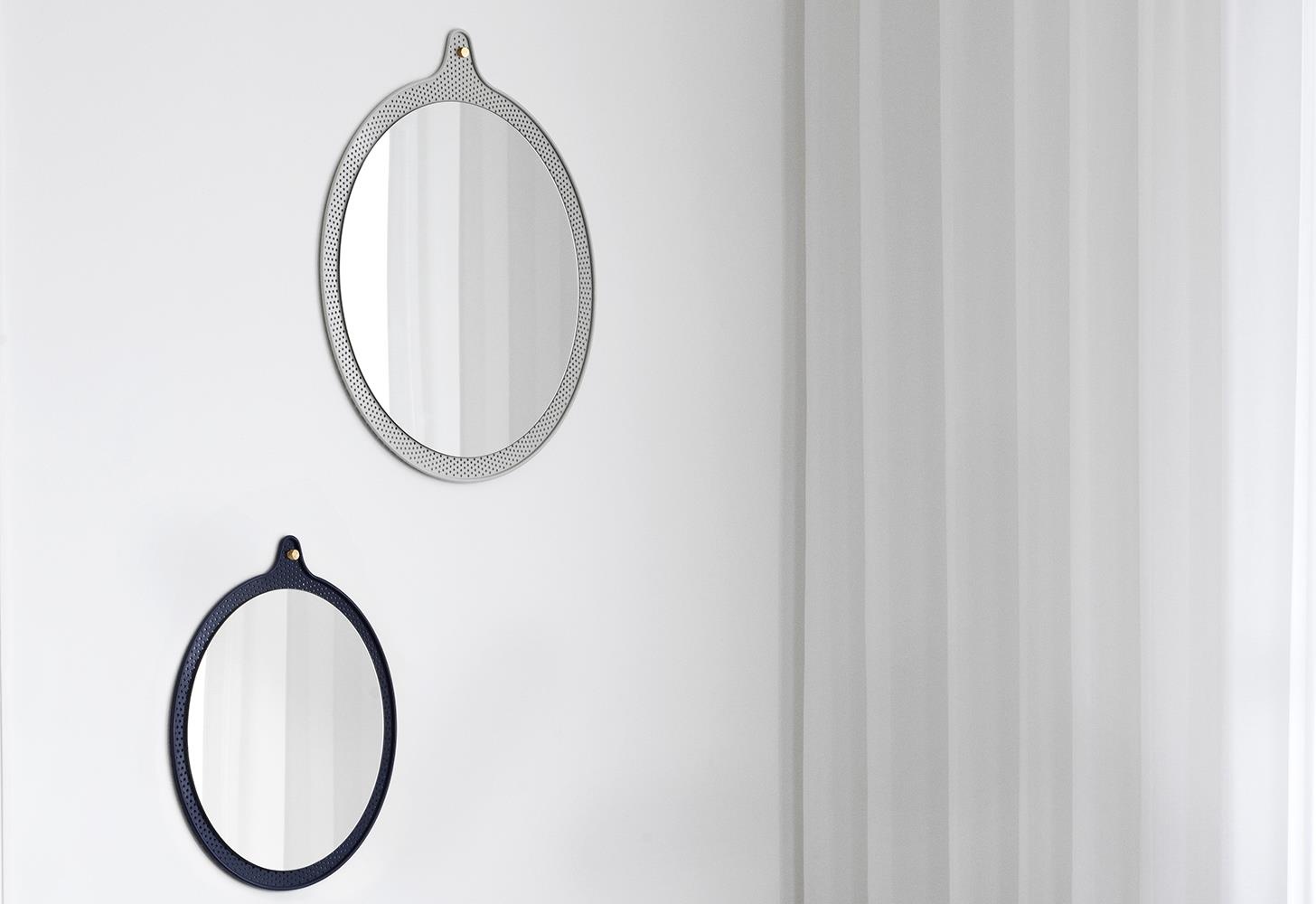 5000707 Зеркало для билетов маленькое Ø 45 см Dusk Blue Normann Copenhagen  - Вид №1
