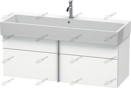 VA650901818 Тумбочка подвесная Vero Air #VA6509 1184 x 431 мм Белый матовый, декор Duravit