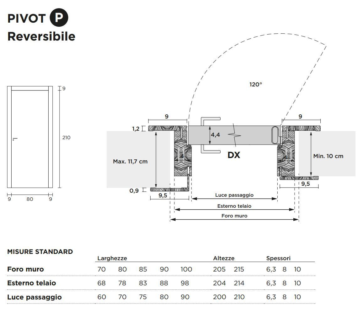 Распашная дверь с выдвижными петлями Venus Design Вера ARCH-00129776 - Вид №5